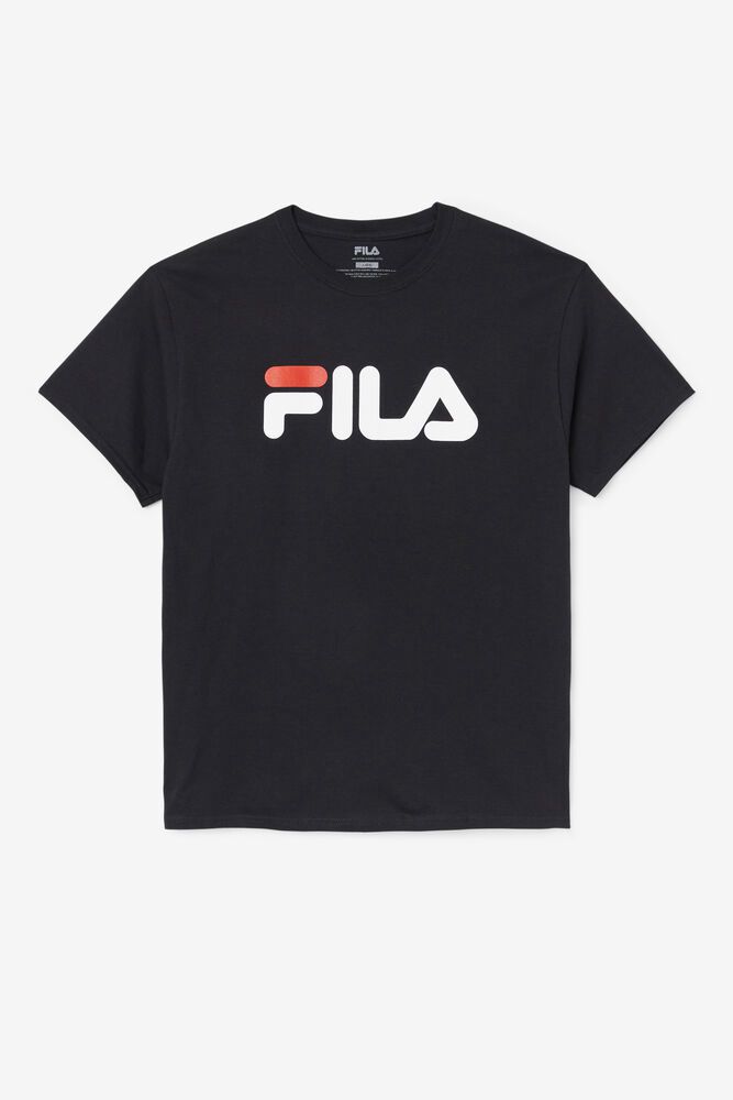 Fila T Skjorte Herre Svart Logo 345679-AQE